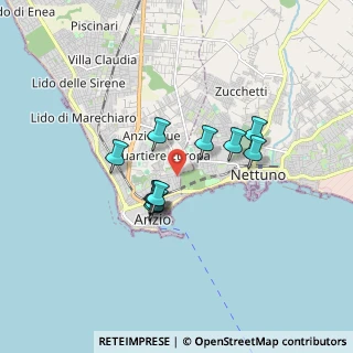 Mappa Via Corradino di Svevia, 00042 Anzio RM, Italia (1.36727)