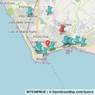 Mappa Via Corradino di Svevia, 00042 Anzio RM, Italia (1.88846)