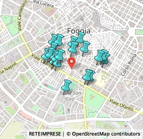 Mappa Piazza Fratelli Bandiera, 71121 Foggia FG, Italia (0.321)