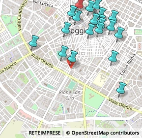 Mappa Piazza Fratelli Bandiera, 71121 Foggia FG, Italia (0.639)