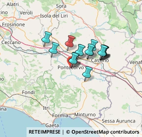 Mappa Via Mura Sant'Andrea, 03037 Pontecorvo FR, Italia (9.62188)