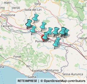 Mappa Via Mura Sant'Andrea, 03037 Pontecorvo FR, Italia (10.82059)
