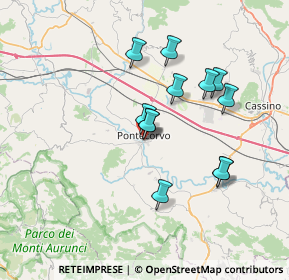 Mappa Via Mura Sant'Andrea, 03037 Pontecorvo FR, Italia (6.45917)