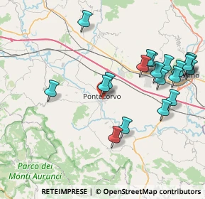 Mappa Via Mura Sant'Andrea, 03037 Pontecorvo FR, Italia (9.3565)