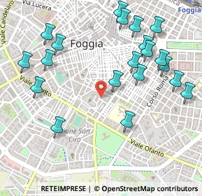 Mappa Piazza Ugo Foscolo, 71121 Foggia FG, Italia (0.6305)