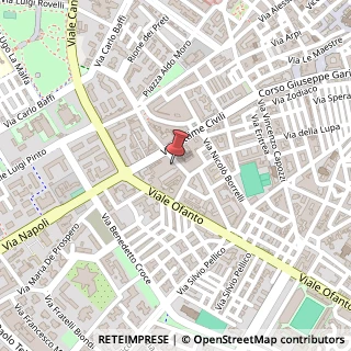 Mappa Via Pasquale Tarantino, 30, 71121 Foggia, Foggia (Puglia)