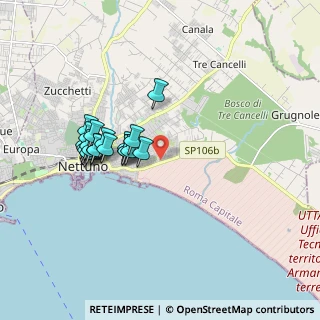 Mappa Via Metauro, 00048 Nettuno RM, Italia (1.7165)