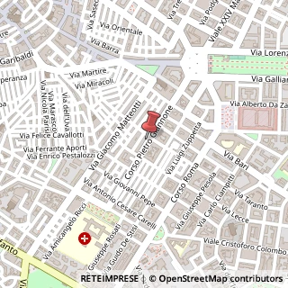 Mappa Corso Pietro Giannone, 100, 71100 Foggia, Foggia (Puglia)