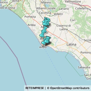Mappa Via Isonzo, 00048 Nettuno RM, Italia (8.32)