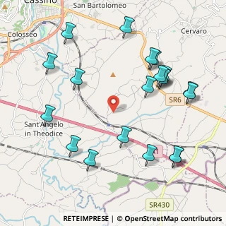 Mappa Via Colletornese, 03044 Cervaro FR, Italia (2.5225)