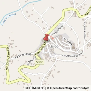 Mappa Piazza ferrucci 12, 03020 Pico, Frosinone (Lazio)