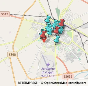 Mappa Via Donato Caroprese, 71122 Foggia FG, Italia (1.3125)