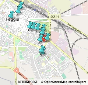 Mappa Via Vittorio Bachelet, 71121 Foggia FG, Italia (0.85417)