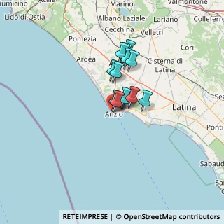 Mappa Via Elettra, 00042 Anzio RM, Italia (9.51538)