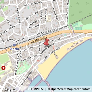 Mappa Via Antonio Gramsci, 74, 00042 Anzio, Roma (Lazio)