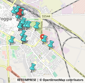 Mappa Quartiere San Lorenzo, 71122 Foggia FG, Italia (1.234)