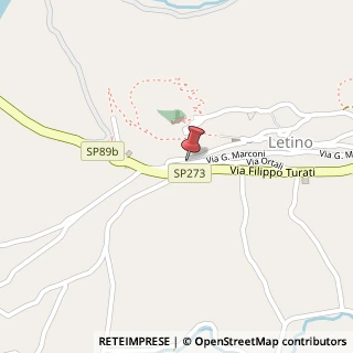 Mappa Via Giuseppe Sesone, 6, 81010 Letino, Caserta (Campania)