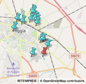 Mappa Via Giacomo Cosmano, 71122 Foggia FG, Italia (1.91786)