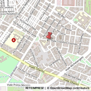 Mappa Viale Cristoforo Colombo, 10, 71121 Foggia, Foggia (Puglia)