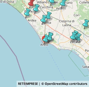 Mappa Via del Cavalcavia, 00042 Anzio RM, Italia (18.86429)