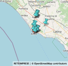 Mappa Via del Cavalcavia, 00042 Anzio RM, Italia (7.11)
