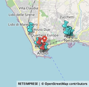 Mappa Via del Cavalcavia, 00042 Anzio RM, Italia (1.53857)