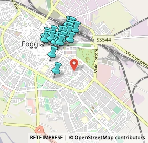 Mappa Via Nicola Zingarelli, 71121 Foggia FG, Italia (0.9295)