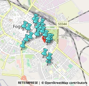 Mappa Via Nicola Zingarelli, 71121 Foggia FG, Italia (0.668)