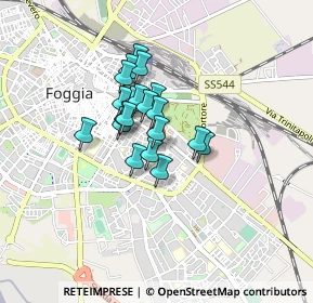 Mappa Via Nicola Zingarelli, 71121 Foggia FG, Italia (0.5855)