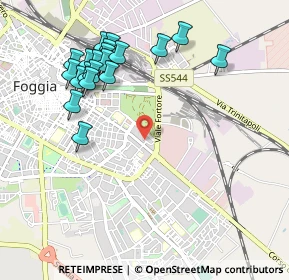 Mappa Via di Vittorio, 71100 Foggia FG, Italia (1.1605)