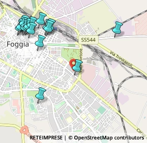 Mappa Via di Vittorio, 71100 Foggia FG, Italia (1.49667)