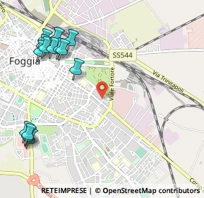 Mappa Via di Vittorio, 71100 Foggia FG, Italia (1.45643)