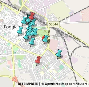 Mappa Via Luigi Treggiari, 71121 Foggia FG, Italia (0.9385)