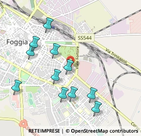Mappa Via Luigi Treggiari, 71121 Foggia FG, Italia (1.08545)