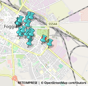 Mappa Via di Vittorio, 71100 Foggia FG, Italia (1.036)