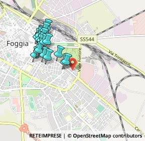 Mappa Via di Vittorio, 71100 Foggia FG, Italia (1.0195)