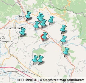 Mappa Via delle Croci, 03034 Casalvieri FR, Italia (7.6785)