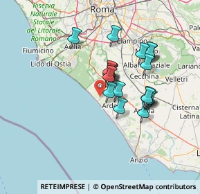 Mappa Via Levante, 00071 Torvaianica RM, Italia (12.1005)