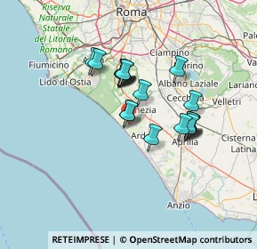 Mappa Via Levante, 00071 Torvaianica RM, Italia (11.356)