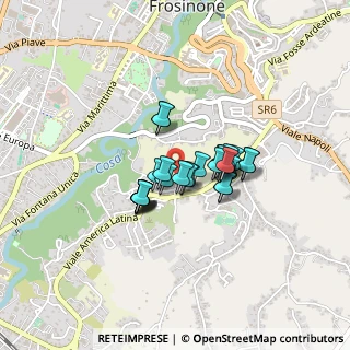Mappa Via Cosenza, 03100 Frosinone FR, Italia (0.28148)