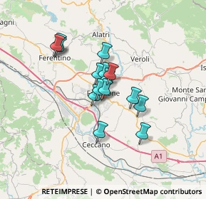 Mappa Via Cosenza, 03100 Frosinone FR, Italia (5.08933)