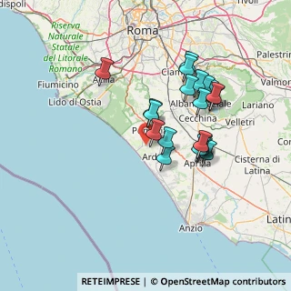 Mappa Via Mar di Giava, 00071 Pomezia RM, Italia (13.322)