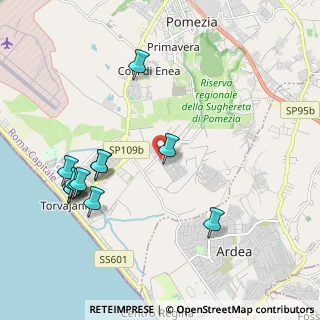 Mappa Via Mar di Giava, 00071 Pomezia RM, Italia (2.39167)