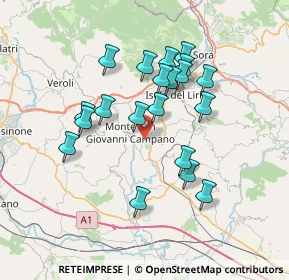 Mappa Via Olivone, 03025 Monte San Giovanni Campano FR, Italia (6.8245)