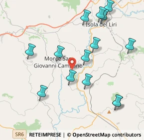 Mappa Via Olivone, 03025 Monte San Giovanni Campano FR, Italia (4.73286)