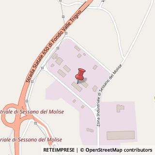 Mappa Zona Industriale, 86097 Sessano del Molise, Isernia (Molise)