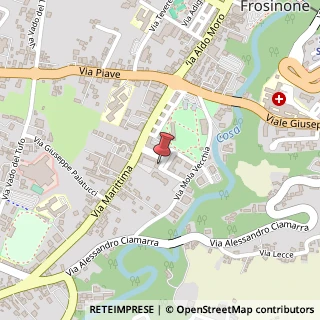 Mappa Piazza Caduti di Via Fani, 32, 03100 Frosinone, Frosinone (Lazio)