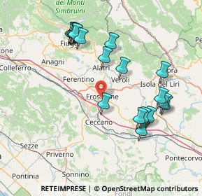 Mappa Rua Pietro Gobetti, 03100 Frosinone FR, Italia (17.2)