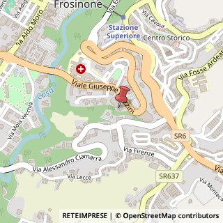 Mappa Viale Giuseppe Mazzini, 39, 03100 Frosinone, Frosinone (Lazio)