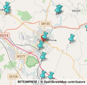 Mappa P.zza Caduti Via Fani, 03100 Frosinone FR, Italia (5.75818)